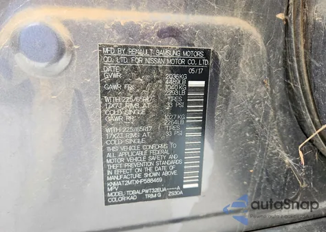 2017 Nissan Rogue S z USA, uszkodzony, nr VIN KNMAT2MTXHP588469